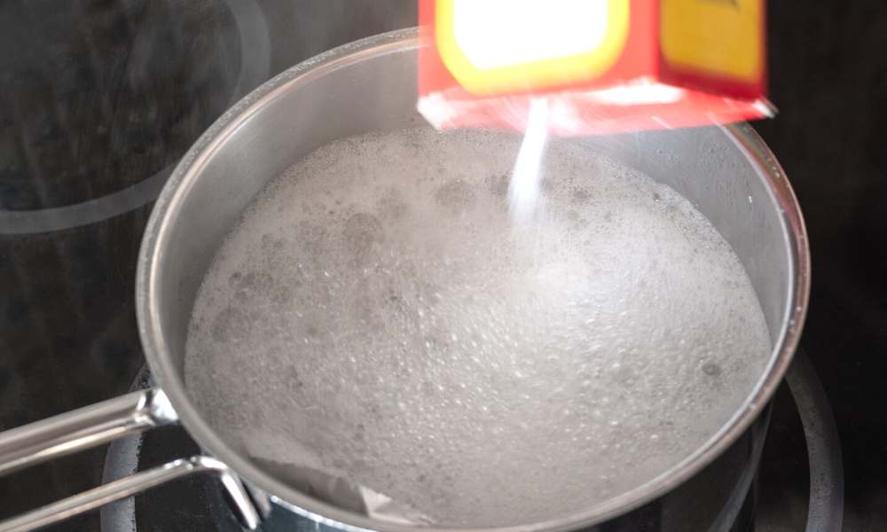 Boiling Your Entire Pan in Baking Soda And Water