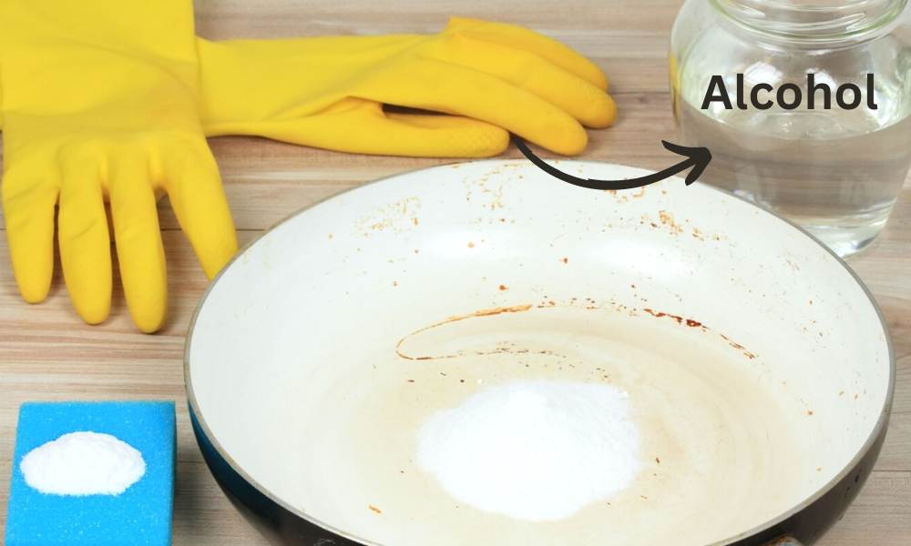 Removing Water Stains from Cookware with Alcohol