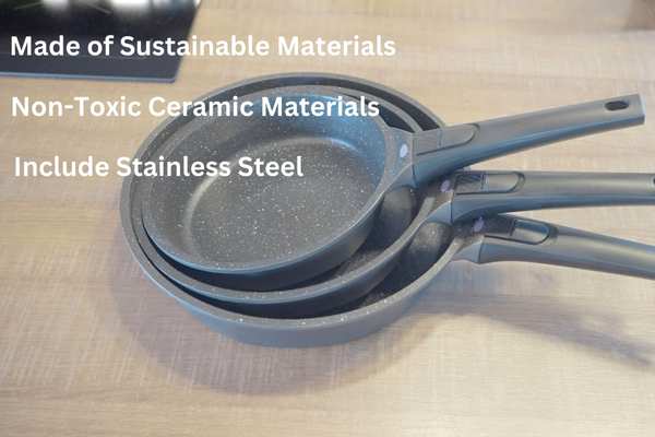 stainless steel or non-toxic ceramic cookware