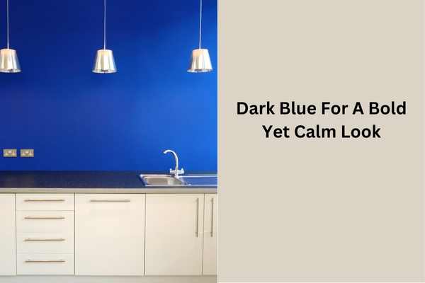 Dark Blue For A Bold Yet Calm Look