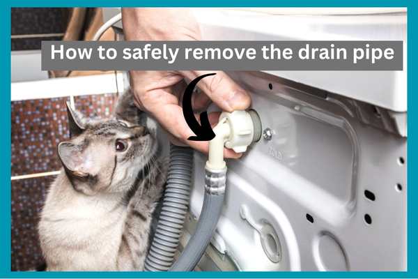 How to safely remove the Washing Machine drain pipe