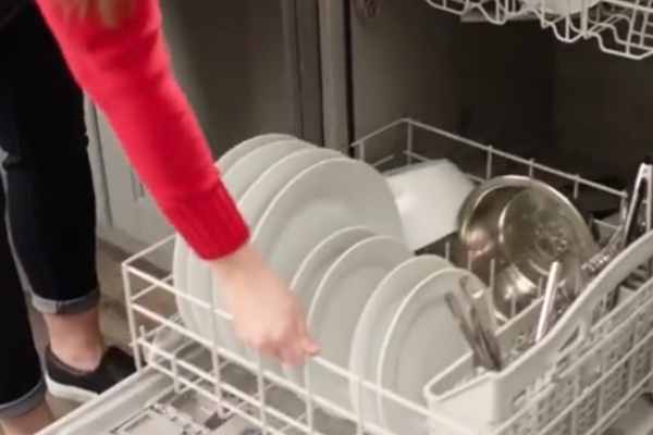 Load the Amana Dishwasher