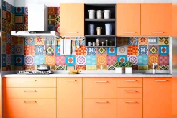 Timeless Orange Cabinets