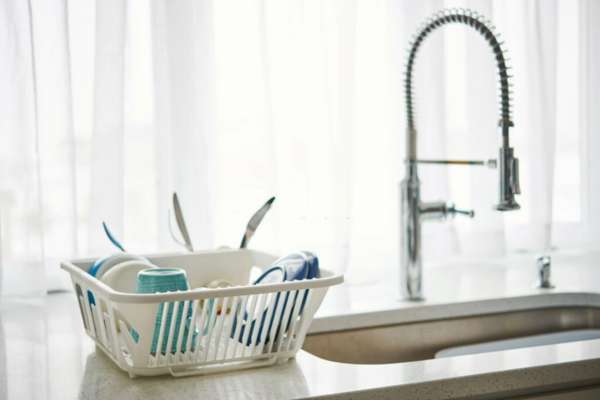 Use A Mixture Of Warm Water And Dish Soap For Added Cleaning Power
