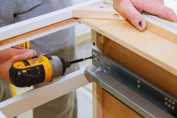 Attach The Mounting Brackets To The Cabinet Door