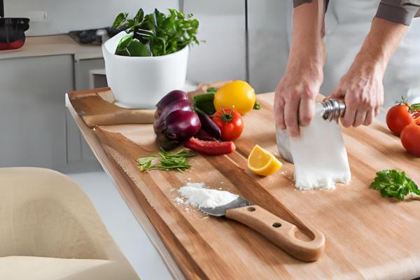 Sanitize The Cutting Board With A Bleach Solution
