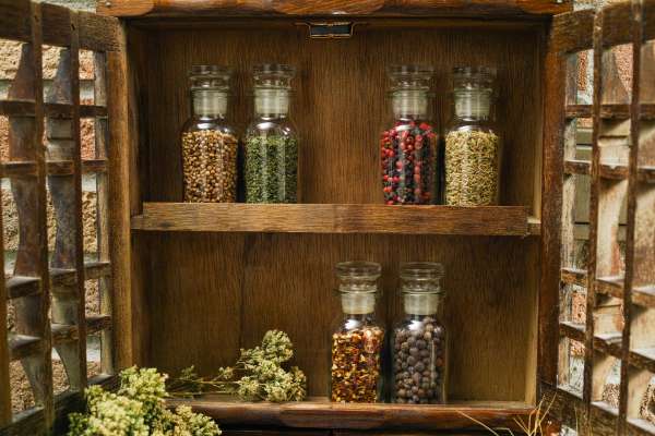 Wall-Mounted Vertical Spice Racks