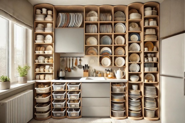 Creative Solutions For Storing Plates In Small Kitchens Organize Plates In Kitchen Cabinets