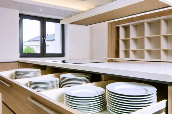 Incorporating Plate Storage Into Your Kitchen Island