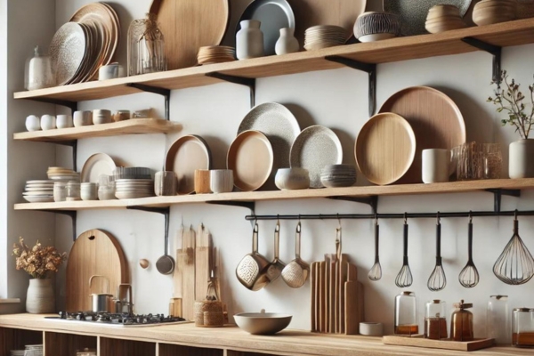 Open Shelving: A Stylish Way To Keep Plates In The Kitchen