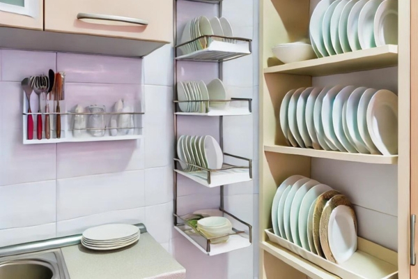 Space-Saving Tips For Storing Plates In Small Kitchens