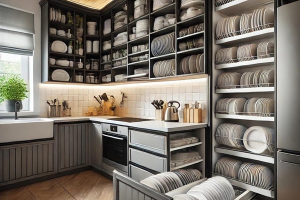 Transforming Unused Spaces Into Functional Plate Storage Areas