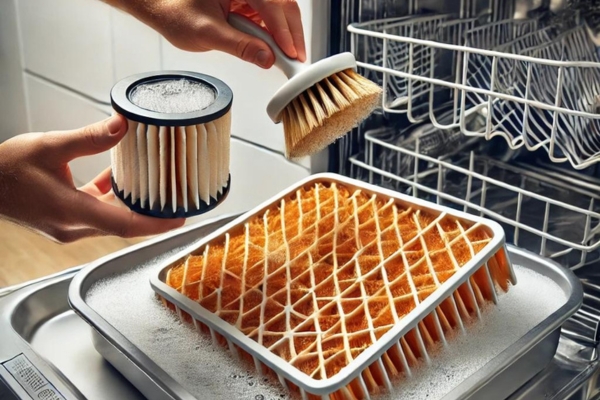 How To Soak And Scrub The Frigidaire Dishwasher Filter