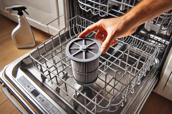 Removing The Filter From The Dishwasher