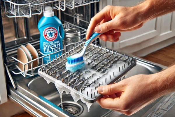 Scrub The Filter With A Soft Brush