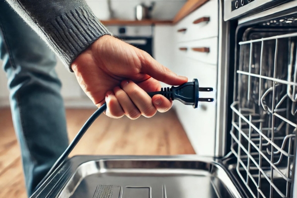 Unplug The Dishwashers Or Turn Off Its Power