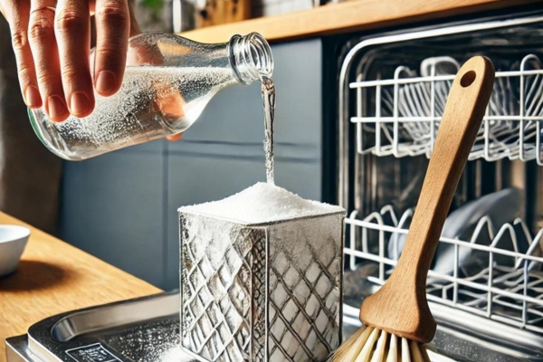 Using Vinegar And Baking Soda To Clean A Dishwasher Filter