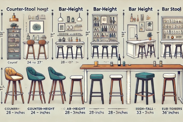 Common Bar Stool Height Ranges: What to Know