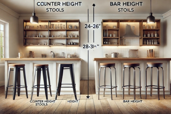 Difference Between Counter Height and Bar Height Stools