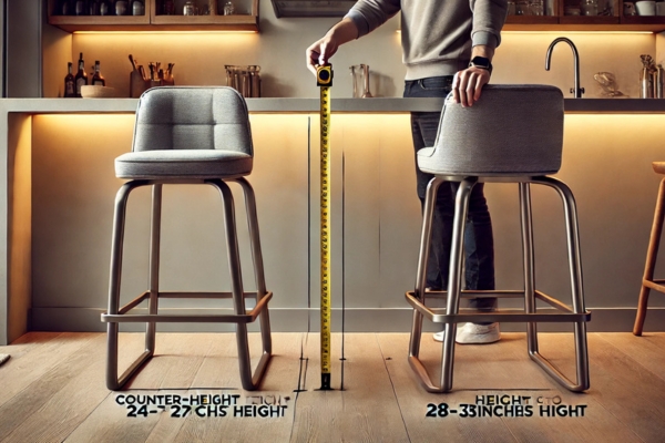 Heights Considerations: Counter-Height Vs. High-Height Stools