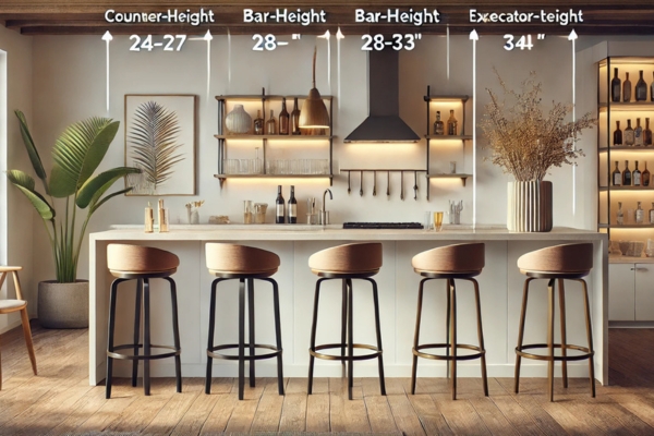 Standard Bar Stool Sizes Explained