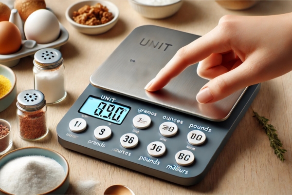 Switch Units Read Kitchen Scales 
 