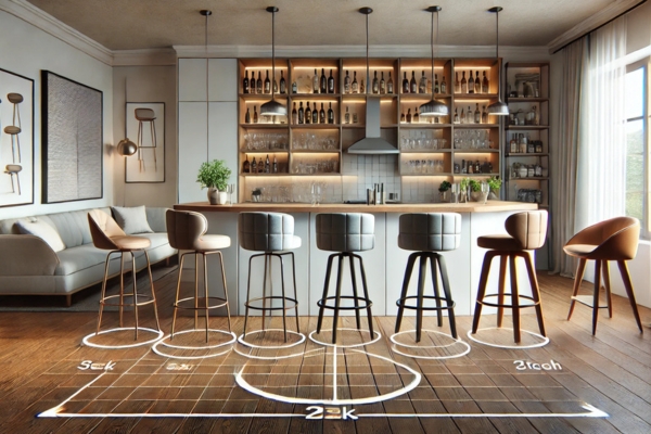 The Role Of Style And Design In Bar Stool Spacing