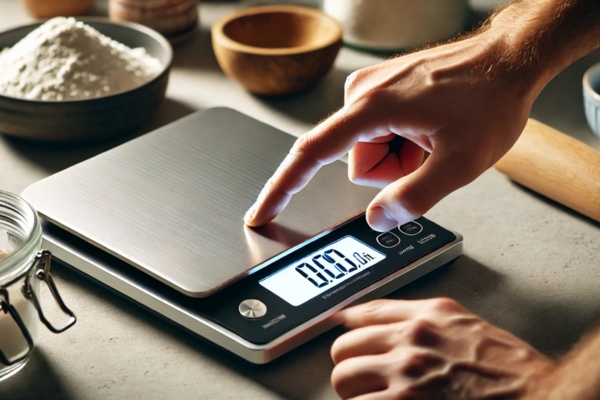 Turn On The Scale Read Kitchen Scales 