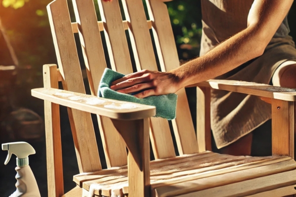 Cleaning The Surface Of Wooden Chairs