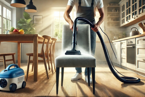 Deep Cleaning Fabric Kitchen Chair