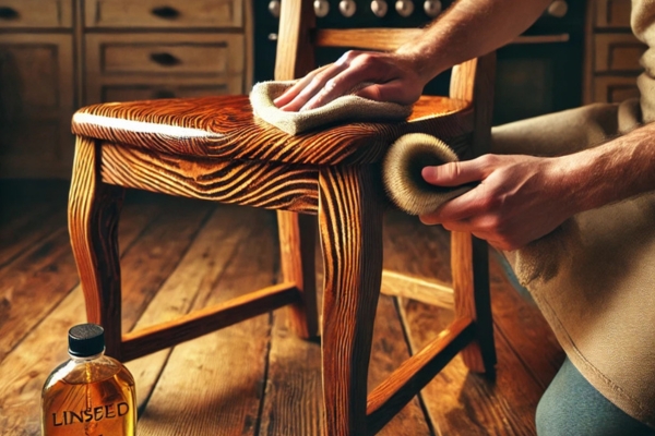 Polishing Wooden Kitchen Chairs