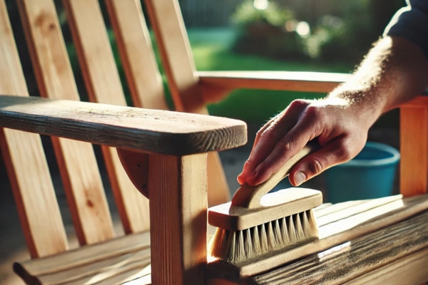 Preparing The Wooden Chairs