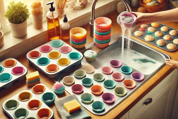 Cleaning And Storing Silicone Muffin Cups