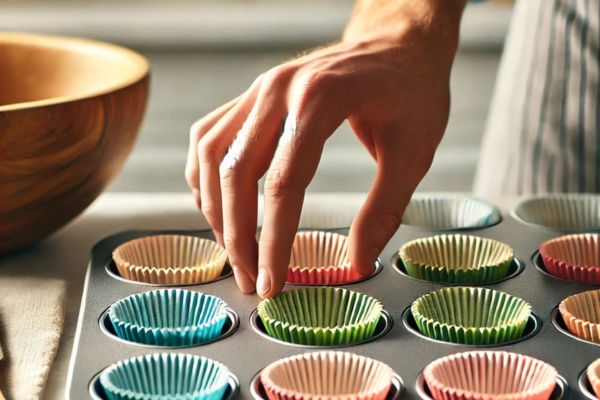 Place The Baking Cups In The Pan