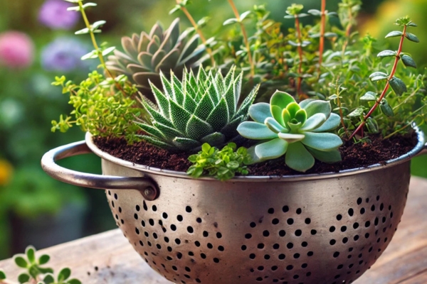 Planting Techniques With A Colander