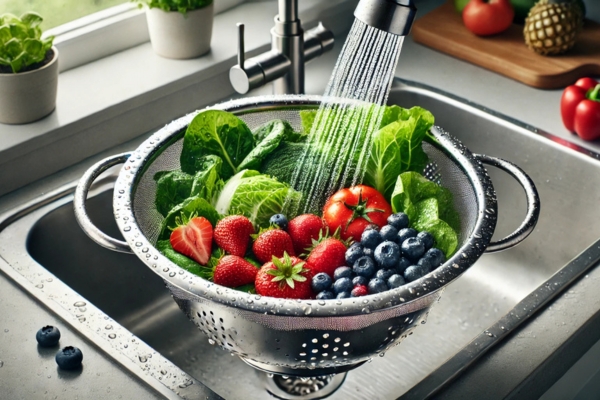 Rinsing Fruits And Vegetables