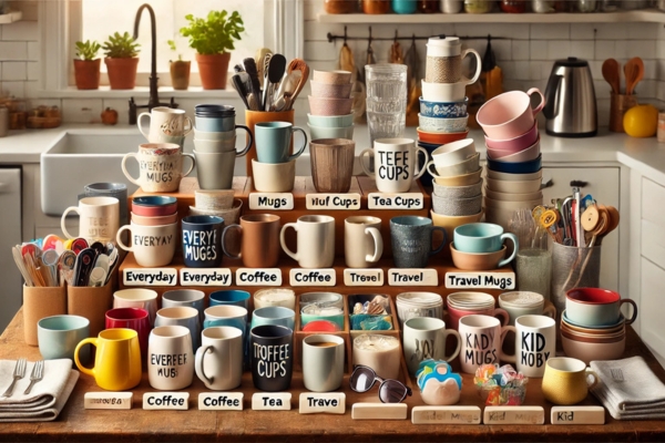 Categorize Your Organize Cups In Your Kitchen