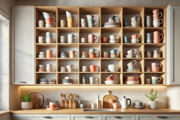 Open Shelving Put Cups In The Kitchen