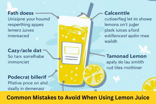 Common Mistakes to Avoid When Using Lemon Juice