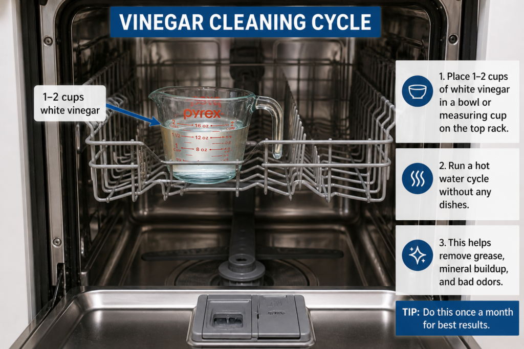 vinegar cleaning Maytag dishwasher